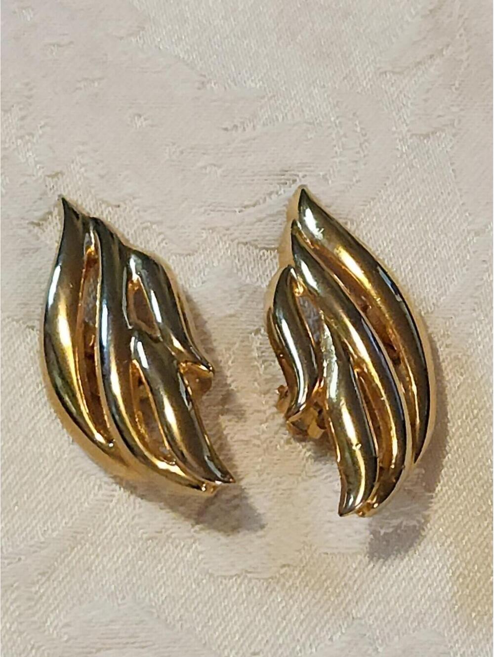 Rare Goldtone Givenchy Clip-on Earrings